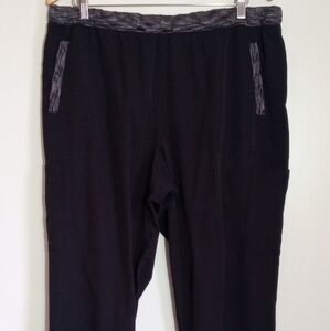 Dickies black jogger style work pants for chef nurse comfy women's size 2XL